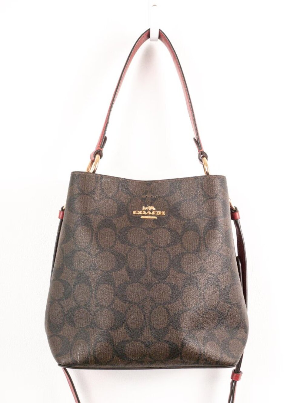 Coach Mollie Bucket Bag in Signature Canvas Crossbody Bag